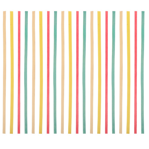 240Pièces Bandes De Bambou Colorées Pour Panier
