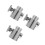 3Pièces Valve Diverter ABS Argentée Compatible Douche Salle De Bain 7