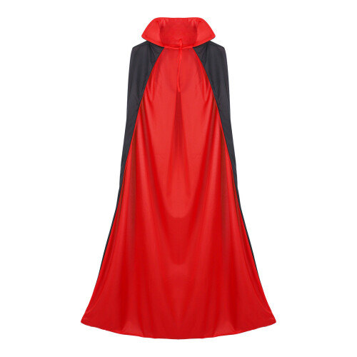 2Pièces Cape Halloween Adulte Double Usage Noir Pour Masqué