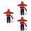 3Ensembles Costume Noël Coton Accessoires Assortis Décoratifs 8