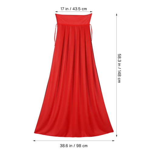 2Pièces Cape Halloween Adulte Double Usage Noir Pour Masqué 1