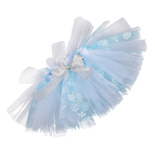 2Pièces Jupe En Tulle Flocon Élasticité Pour Enfants 1