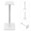 2Pièces Support Casque Aluminium Pour Design Ergonomique 11
