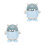 2Pcs Small Blue Plastic Trash Can Cute Mini Desktop Garbage Bin 8