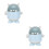 2Pcs Small Blue Plastic Trash Can Cute Mini Desktop Garbage Bin 6
