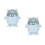 2Pcs Small Blue Plastic Trash Can Cute Mini Desktop Garbage Bin 7