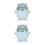 2Pcs Small Blue Plastic Trash Can Cute Mini Desktop Garbage Bin 4