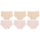 6Pièces Slip Coutures Soie -Taille 4