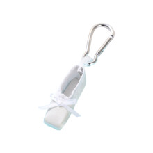 Schöner Ballettschuh-Schlüsselanhänger, stilvoller-Weiß