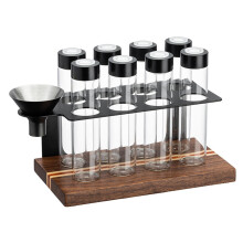 Coffee Bean Bottles Glass Test Tube Display Stand for Sealing