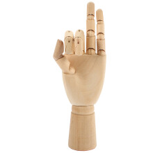 4Pièces Modèles De Mains Articulées En Bois Beige Pour Décoration