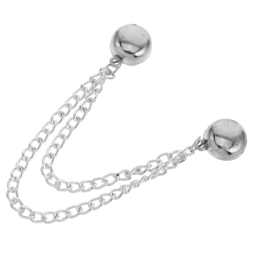 4Pièces Clips Aimantés Pour Vêtements Couleur Argent 1