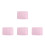 4Pièces Plaid Flanelle Rose Pour Chats Confortable 5