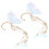 10Pièces Boucles Oreilles Sirène Tassel Résistantes Pour Filles 1