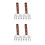 4Pièces Crochets Viande Acier Bois Manche Long Usage Polyvalent 5