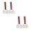 4Pièces Crochets Viande Acier Bois Manche Long Usage Polyvalent 7