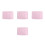 4Pièces Plaid Flanelle Rose Pour Chats Confortable 4