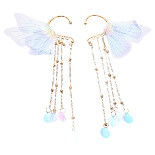 10Pièces Boucles Oreilles Sirène Tassel Résistantes Pour Filles 1