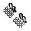 20Pièces Crochets ABS Noir Suspension Siège Crochet Polyvalent 4