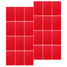 300Pièces Cartes Métalliques Blank Rouge Aluminium Pour DIY Gravure