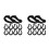 20Pièces Crochets ABS Noir Suspension Siège Crochet Polyvalent 8