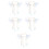 10Pièces Boucles Oreilles Sirène Tassel Résistantes Pour Filles 6