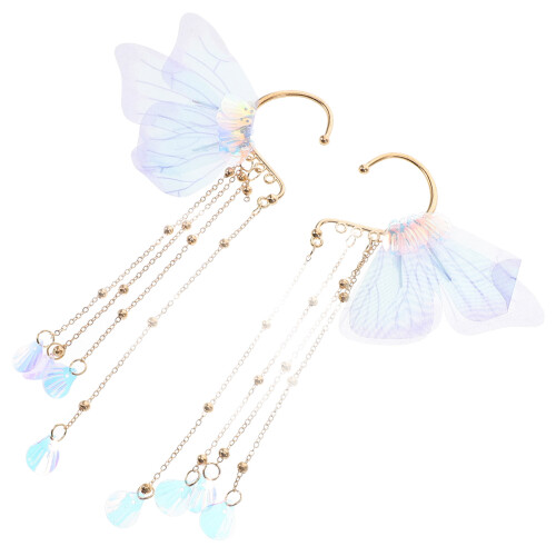 10Pièces Boucles Oreilles Sirène Tassel Résistantes Pour Filles 2