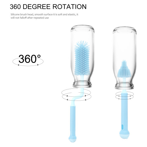 1Ensemble Brosse Bébé Silicone Pour Nettoyer 2