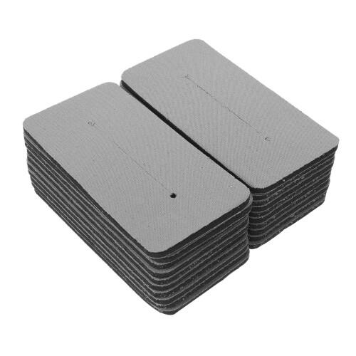 80Pièces Tapis Isolants Pour En Caoutchouc Gris Réutilisables 1