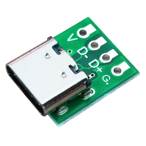 10 Pcs Female Connector USB Type C Breakout Board with PCB Converter Board for Data  Wire Cable Transfer 1