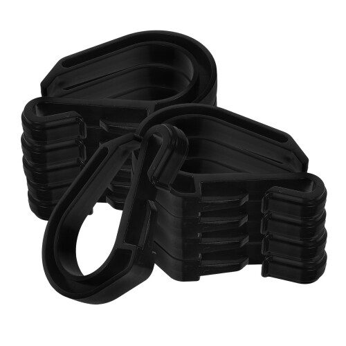 20Pièces Crochets ABS Noir Suspension Siège Crochet Polyvalent 2