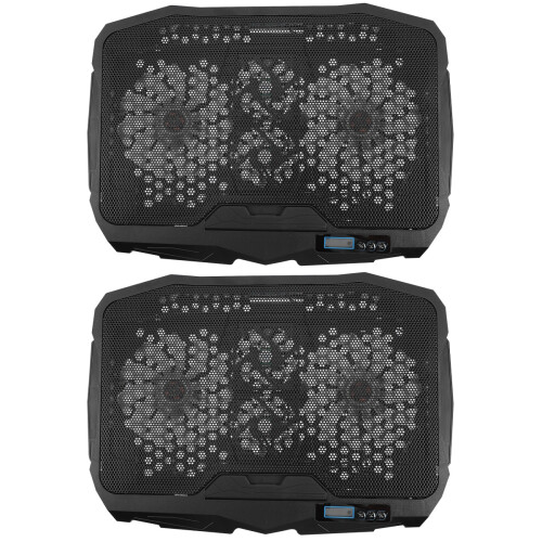 2Pièces Support Refroidisseur Laptop Métal Antidérapant Et Réglable 2
