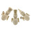 9Pièces Figurines Bois Non Fini Jouets DIY 1