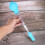 1Ensemble À Huile Cuisine Bleu En Silicone Portable 10