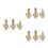 9Pièces Figurines Bois Non Fini Jouets DIY 5