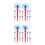 24Pcs Red Plastic Toy Arrows for Kids Suction Cup Spider Web Launcher 7