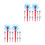 24Pcs Red Plastic Toy Arrows for Kids Suction Cup Spider Web Launcher 6