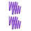 4Pièces De Twirling Violet En Bambou Pour Enfants Danse 4