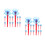 24Pcs Red Plastic Toy Arrows for Kids Suction Cup Spider Web Launcher 5