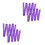 4Pièces De Twirling Violet En Bambou Pour Enfants Danse 8