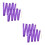 4Pièces De Twirling Violet En Bambou Pour Enfants Danse 6