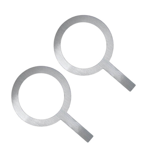 2Pcs Stainless Steel Milk Tea Ring With Handle For Cup Protection
