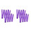 4Pièces De Twirling Violet En Bambou Pour Enfants Danse 9