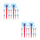 24Pcs Red Plastic Toy Arrows for Kids Suction Cup Spider Web Launcher 10