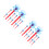 24Pcs Red Plastic Toy Arrows for Kids Suction Cup Spider Web Launcher 8