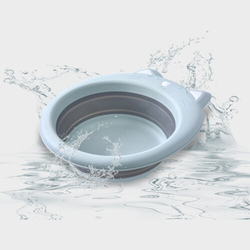 1Pièces Bassine Pliable Bébé Chat Cartoon 1