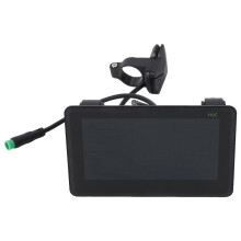 H6C Electric Bike LCD Display Meter 24V-60V E Scooter LCD Panel Color Screen with USB UART for Electric Bike(5PIN)
