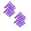 4Pièces De Twirling Violet En Bambou Pour Enfants Danse 5