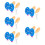 10Pièces Décor Champignon En Silicone Avec Ventouse Pour Betta 10