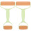 2Pcs Dual-End Green Wooden Plastic Pastry Roller for Home Baking 4